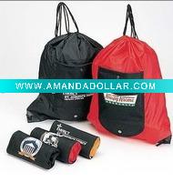 Wholesale Foldable Backpack Drawstring Bag for Promotion