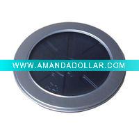 Round tin CD case