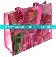 Wholesale pp woven promotional tote laminated bag
