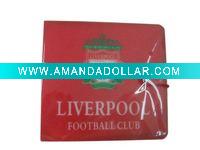 Wholesale football CD Holder/ football Plastic CD case/ soccer CD book/fans CD storage