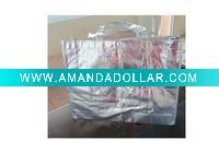 Wholesale Silver laminated non woven bag for gift
