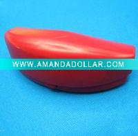 New Eyeglasses Case Crescent Plastic Red