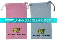 Wholesale Multi colour glasses pouch with cleaning cloth