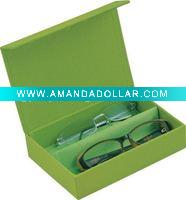 Wholesale Handmade nylon eyewear case with partition for 2 glasses