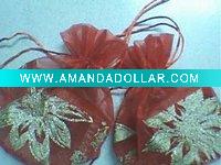 Wholesale hot stamping organza pouch