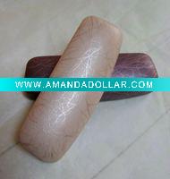 iron glasses case with pvc leather