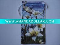 Wholesale microfiber lens bag with drawstring