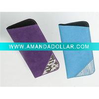 Wholesale Reading glasses bag made by suede nap