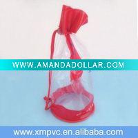 Wholesale pvc drawstring soft pvc pouch for gifts and personal cares D-G121