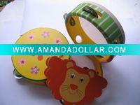 Wholesale Children craft wood tambourine