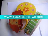 Wholesale Children craft wood tambourine