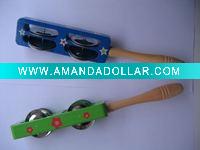 Wholesale Children craft wooden bell ring