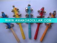 Wooden craft hand bell