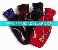 velvet wine bag