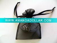 black organza bag
