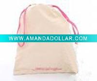 100% organic cotton drawstring bag