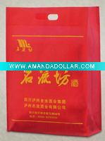 Wholesale non woven die cut bag w/side gusset