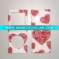 hard case for MP4 with red heart design