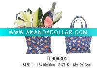 Christmas decoration jute bag for flower
