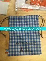 Wholesale promotional drawstring cotton bag