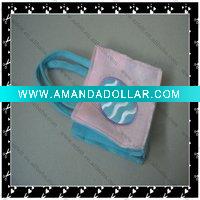 Felt christmas bag,Gift bag,pink bag