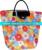 600D foldable shopping tote bag