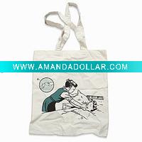 Printed Cotton Tote bag Canvas Handle bag grocery bag Orangic cotton