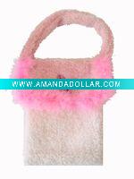 Fashion Handbag With Feather
