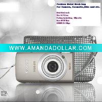 Wholesale Hot Sale Metal mesh bag metallic bag cosmetic bag DL-NL1008
