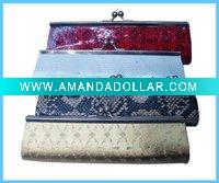 2011 red snakeskin pu evening bag