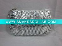 Hot Sale Metal mesh bag metallic bag cosmetic bag DL-EB11165