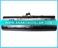 silver pu clutch handbag