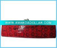 2011 red pu evening bag