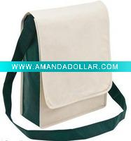 Green bag Vertical Satchel