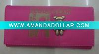 fashion girl wallet with lovely teddu bear