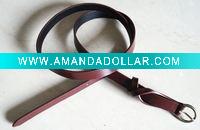 Wholesale fashion lady crossing loop pu belt