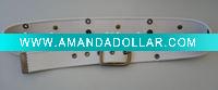 Wholesale ladies white fashion belt