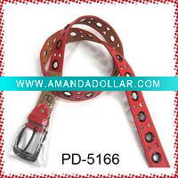 popular ladies red pu belt