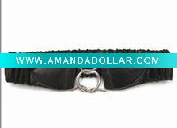 Lady elasticity leather belts