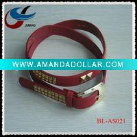 Wholesale narrow PU belt for lady