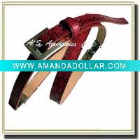 Wholesale lady belt with three buckle