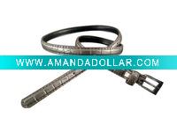 Wholesale lady narrow pu belt