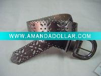 Wholesale lady flower pu belts
