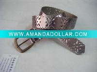 Wholesale lady fashion accessories pu belt