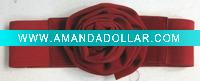 Wholesale Fashion PU belt,ladies flower belt,elastic belt BDT09150