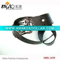 Wholesale Artificial Leather ladies fashion belt (MBL-1039)