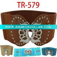 Women pu elastic belt TR579