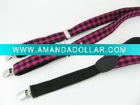 Wholesale fabric suspenders with good quality clip