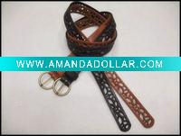 Wholesale fashion ladies' PU belt with Hollow out design