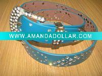 Wholesale women fashion belt decorted with crystal